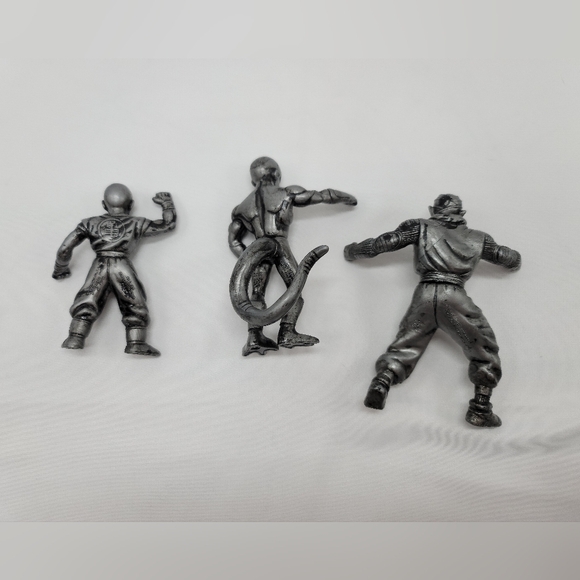 Dragon Ball Z Silver Lot Of 3 Figures Burger King 2000 Frieza Krillin Piccolo - Picture 2 of 6